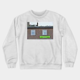 Seagulls waiting above the job centre Crewneck Sweatshirt